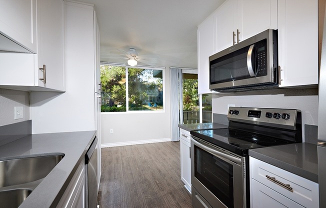 two bedroom downstairs kitchen and dining area