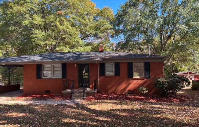 3/1 ranch brick home-fenced back yard!