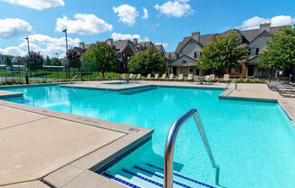 swimming pool at apartment complex