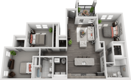 3 beds, 2 baths, 1,355 sqft, $2,436