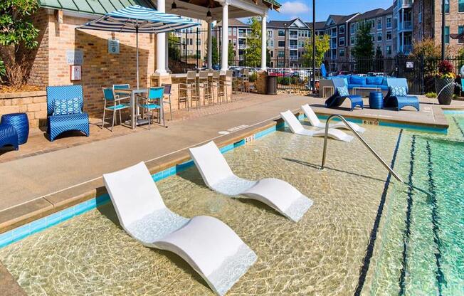 Pool patio at Eleven 85 Apartments, Atlanta
