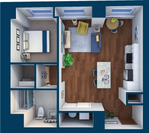 1 bed, 1 bath, 760 sqft, $1,440