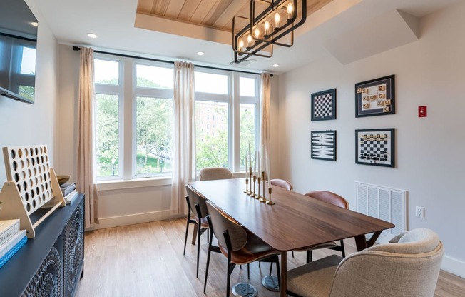 Community room with table and chairs