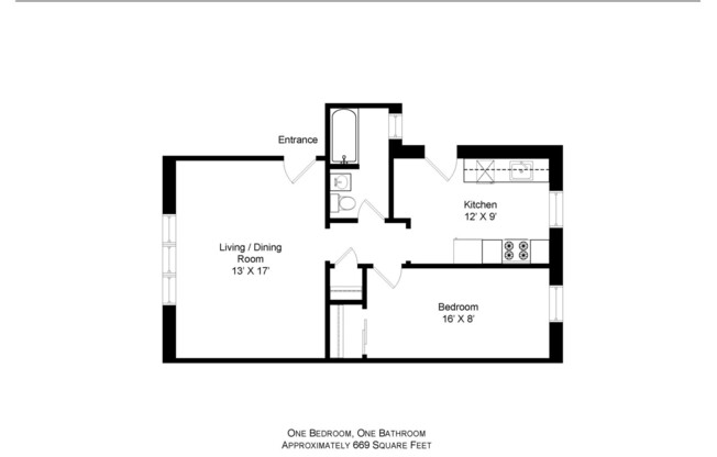 1 bed, 1 bath, 675 sqft, $1,450, Unit 48102B