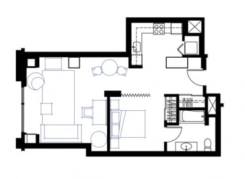 1 bed, 1 bath, 712 sqft, $1,652