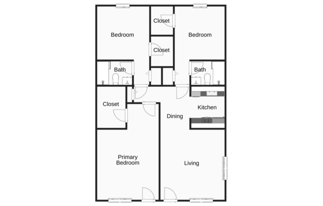 3 beds, 2 baths, 1,097 sqft, $1,605