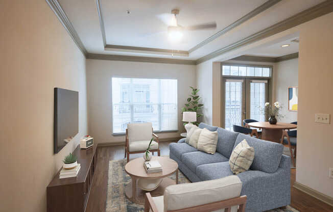 Living Room with Hard Surface Flooring