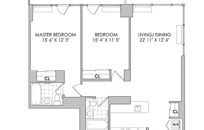 2 beds, 2 baths, $8,190, Unit S50D