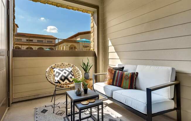 Patio/Balcony with Storage Closet