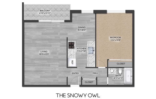 1 bed, 1 bath, 750 sqft, $1,395