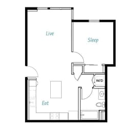 1 bed, 1 bath, 725 sqft, $3,040