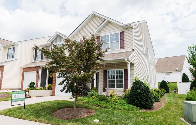 Immaculate beautiful 3-bedroom, 2.5-bath townhouse in Greensboro with 1 car garage/fenced in patio