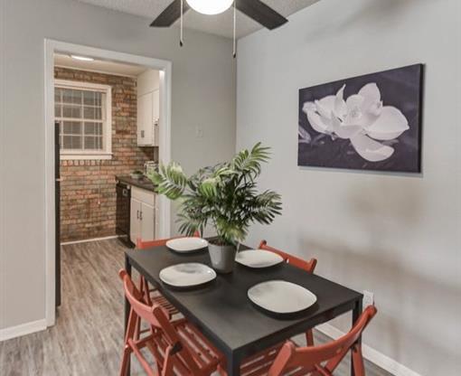 dining space with ceiling fan at The Retreat at St Andrews, Columbia, SC, 29210