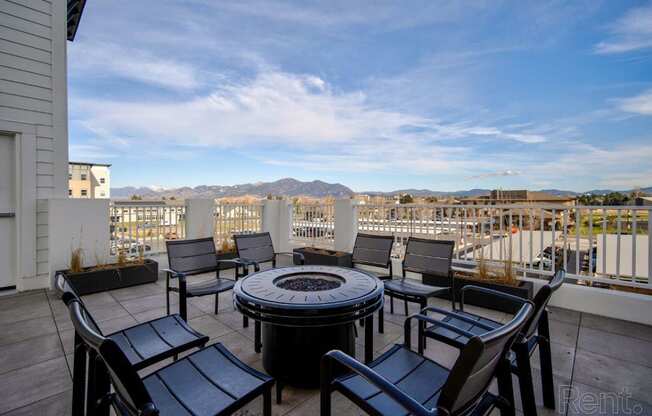 The Annex of Bozeman Rooftop Patio with Fire Pit