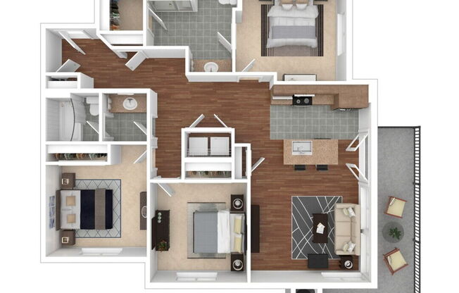 3 beds, 2 baths, 1,269 sqft, $2,475