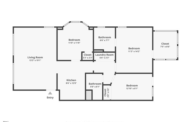 3 beds, 2 baths, 1,200 sqft, $2,295, Unit 2S