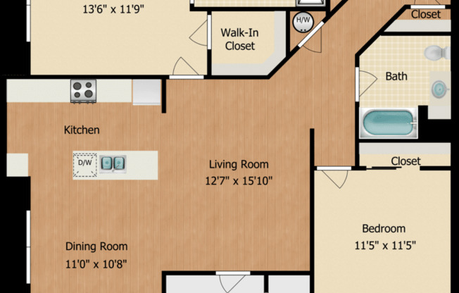 2 beds, 2 baths, 1,177 sqft, $2,698