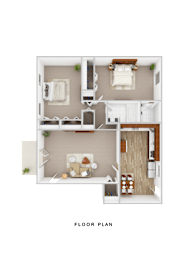 2 beds, 1.5 baths, 1,028 sqft, $1,107