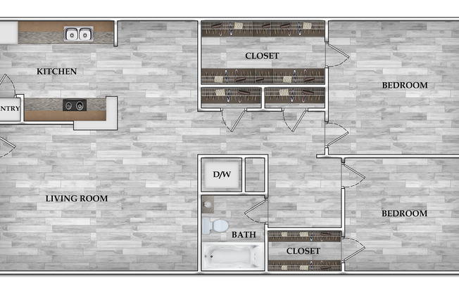 1 bed, 1 bath, 666 sqft, $659, Unit 231