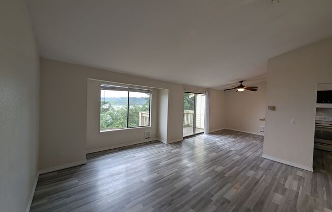Water Views from this condo..