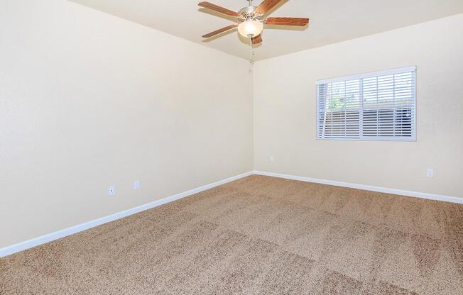 Ceiling fans are provided by Boulder Creek