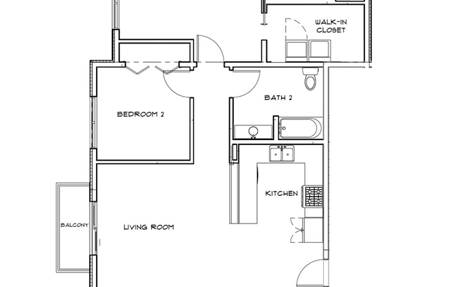 2 beds, 2 baths, 1,042 sqft, $1,450