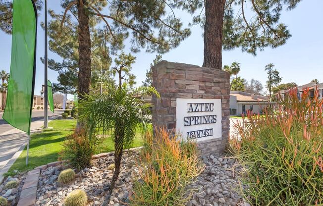 Entry Sign to Aztec Springs
