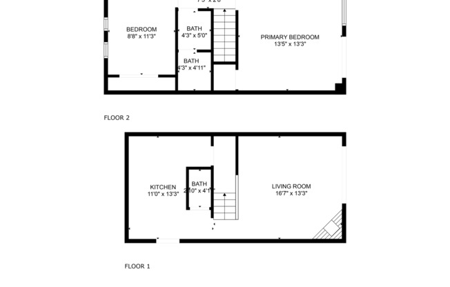 2 beds, 1 bath, $1,395, Unit #2B