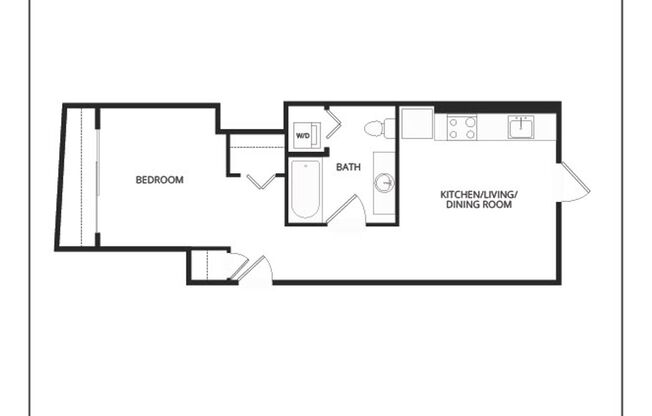 1 bed, 1 bath, 526 sqft, $1,995, Unit 806