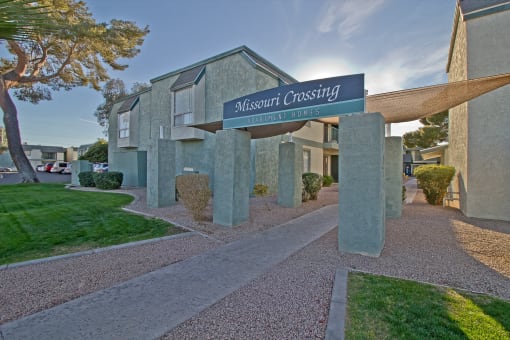 main entrance at Missouri Crossing, Phoenix, AZ, 85015