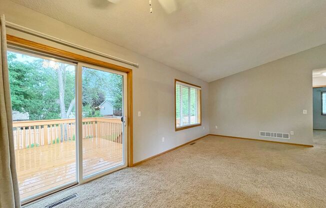 Sparkling Like New 3-Plus Bedroom with Vaulted Ceilings, Deck, 3-Car Garage, Huge Yard!