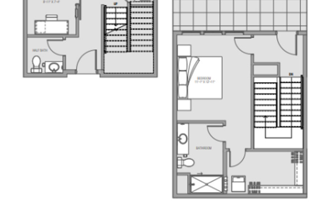 1 bed, 1.5 baths, 1,097 sqft, $1,649, Unit 335