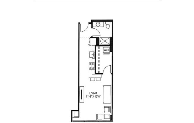Studio, 1 bath, 466 sqft, $1,299, Unit 319