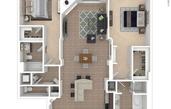 2 beds, 2.5 baths, 1,579 sqft, $4,454