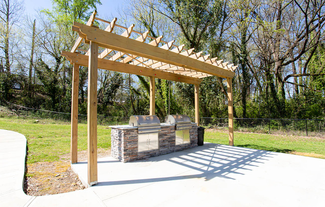 an outdoor kitchen  at Barcelo at East Cobb, Marietta, GA, 30067