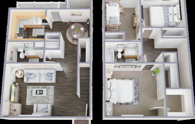 3 beds, 1.5 baths, 1,050 sqft, $1,399