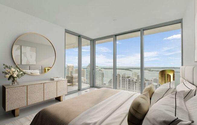 Aston Martin Residences | 3BR + Den, 4.5BA on the 42nd Floor with Bay & Skyline Views