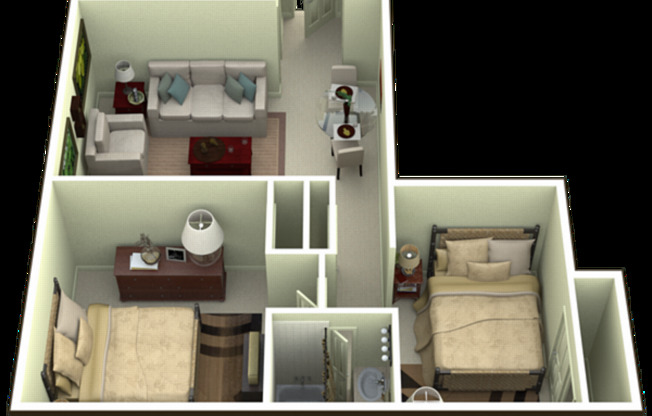 2 beds, 1 bath, 680 sqft, $1,530