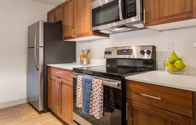 Stainless steel appliances at Artesia