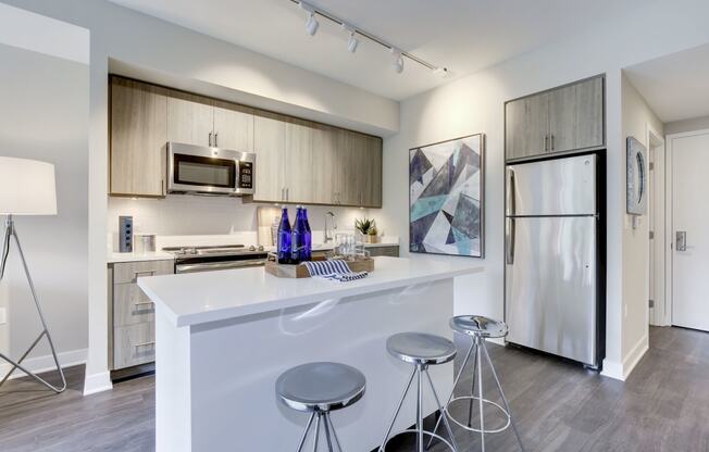 One-bedroom kitchen at Valo, Washington, DC