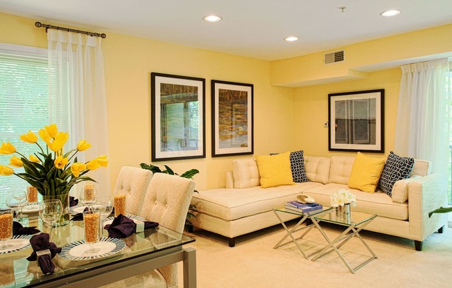 Spacious Living Area at Spa Cove Apartments, Annapolis, MD