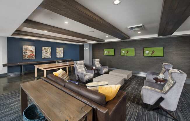 TV and Game Room at Spacious Apartments Near Buckhead GA