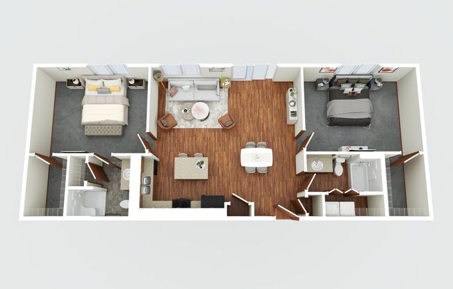 2 beds, 2 baths, 1,115 sqft, $1,499.99, Unit 2741-08