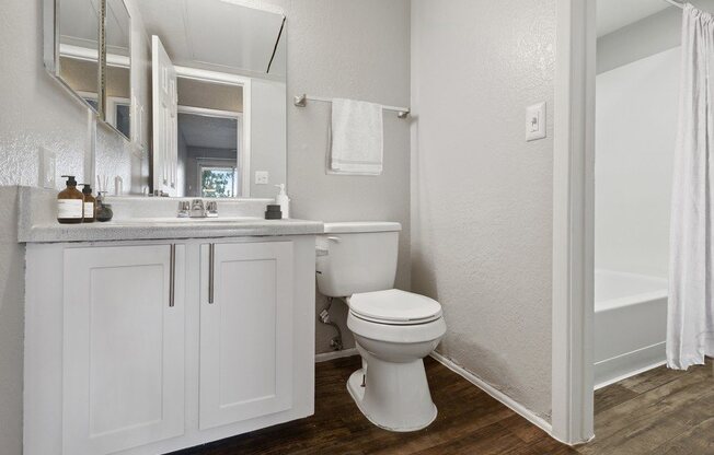 Model primary bedroom