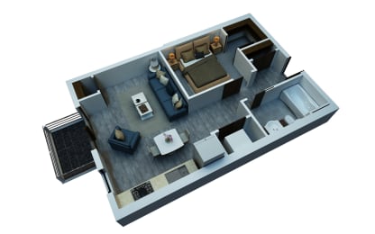 Studio, 1 bath, 578 sqft, $1,600