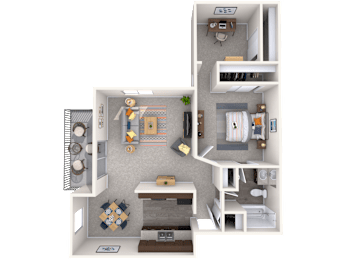 1 bed, 1 bath, 800 sqft, $2,788