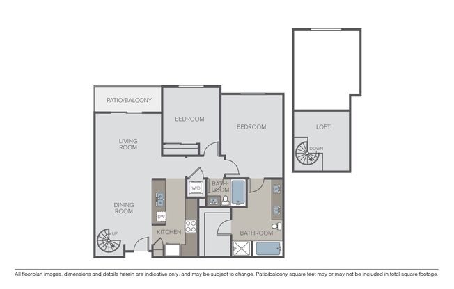 2 beds, 2 baths, 1,252 sqft, $4,115, Unit 429