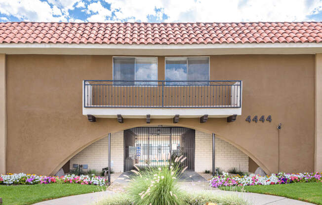 a house with a balcony