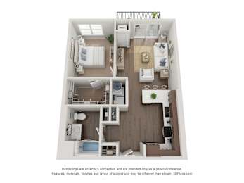 1 bed, 1 bath, 786 sqft, $1,854