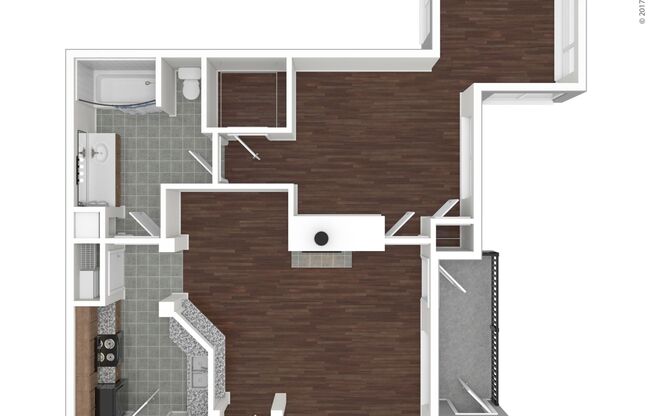 1 bed, 1 bath, 939 sqft, $2,615